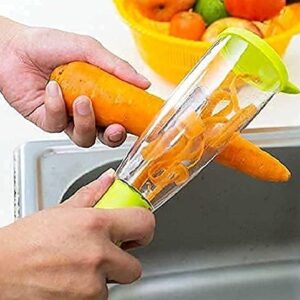 Peeler with container