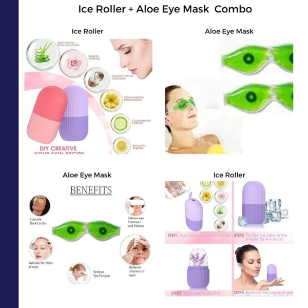 Ice Roller +Aloe eye mask