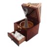 Incense Stick Holder with Drawer Wooden Handmade Dhoop Batti Stand