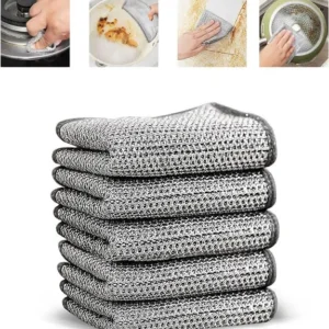 Non-scratch wire dishcloth scrubber