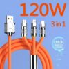 120W Charger Cable Fast Charging 3 In 1